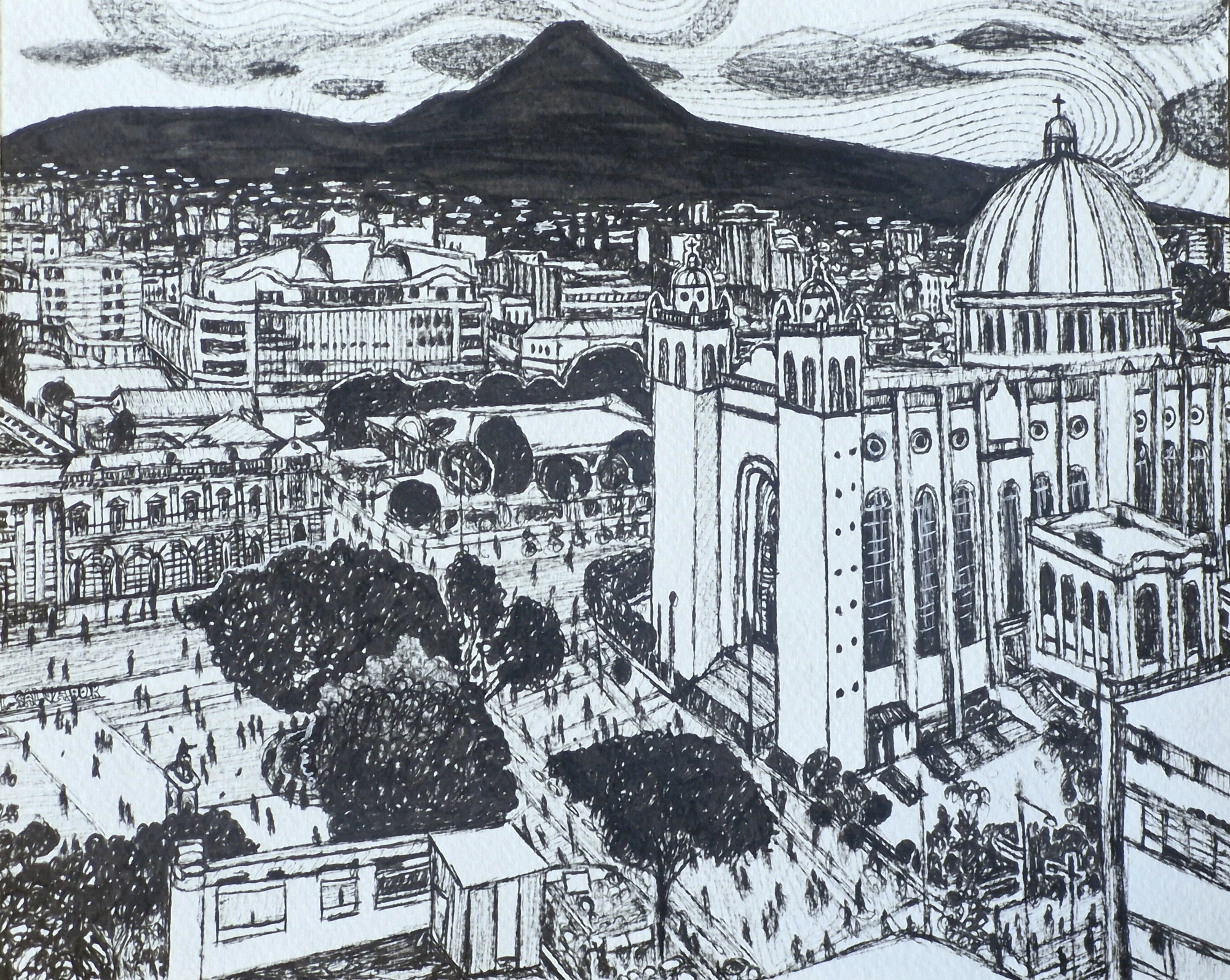 Gerardo Gómez — Detalle de San Salvador (Centro Histórico)